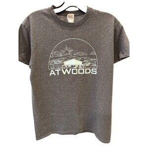 Atwoods Short Sleeve T-Shirt Men Women Size S Adult Unisex Crew Neck Graphic Tee